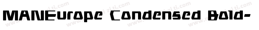 MANEurope Condensed Bold字体转换